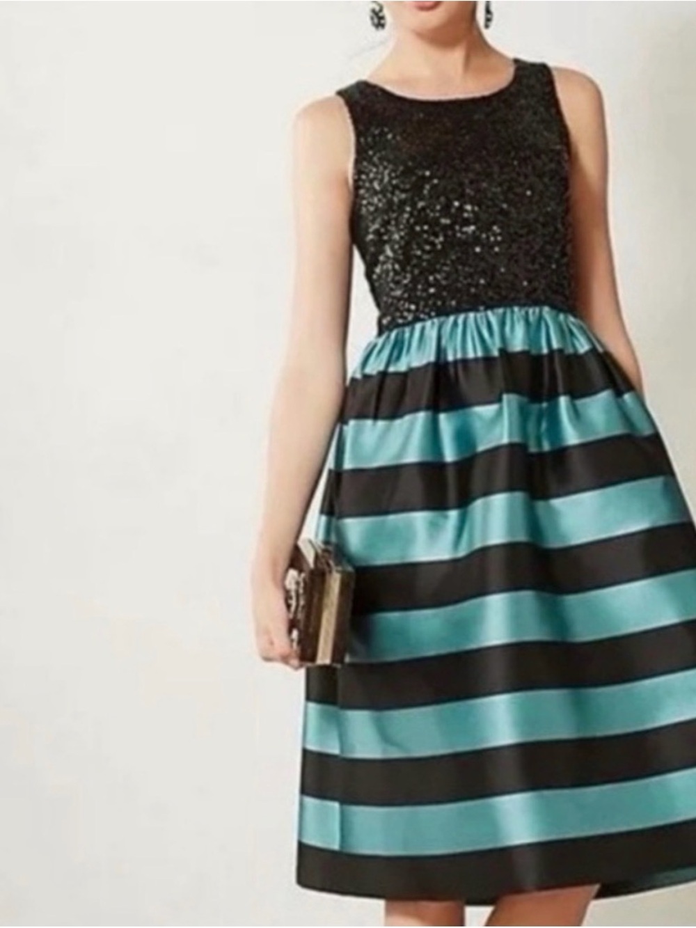 leifsdottir Black and White Cocktail Dress